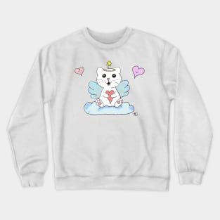 Guardian Angel Cat Crewneck Sweatshirt